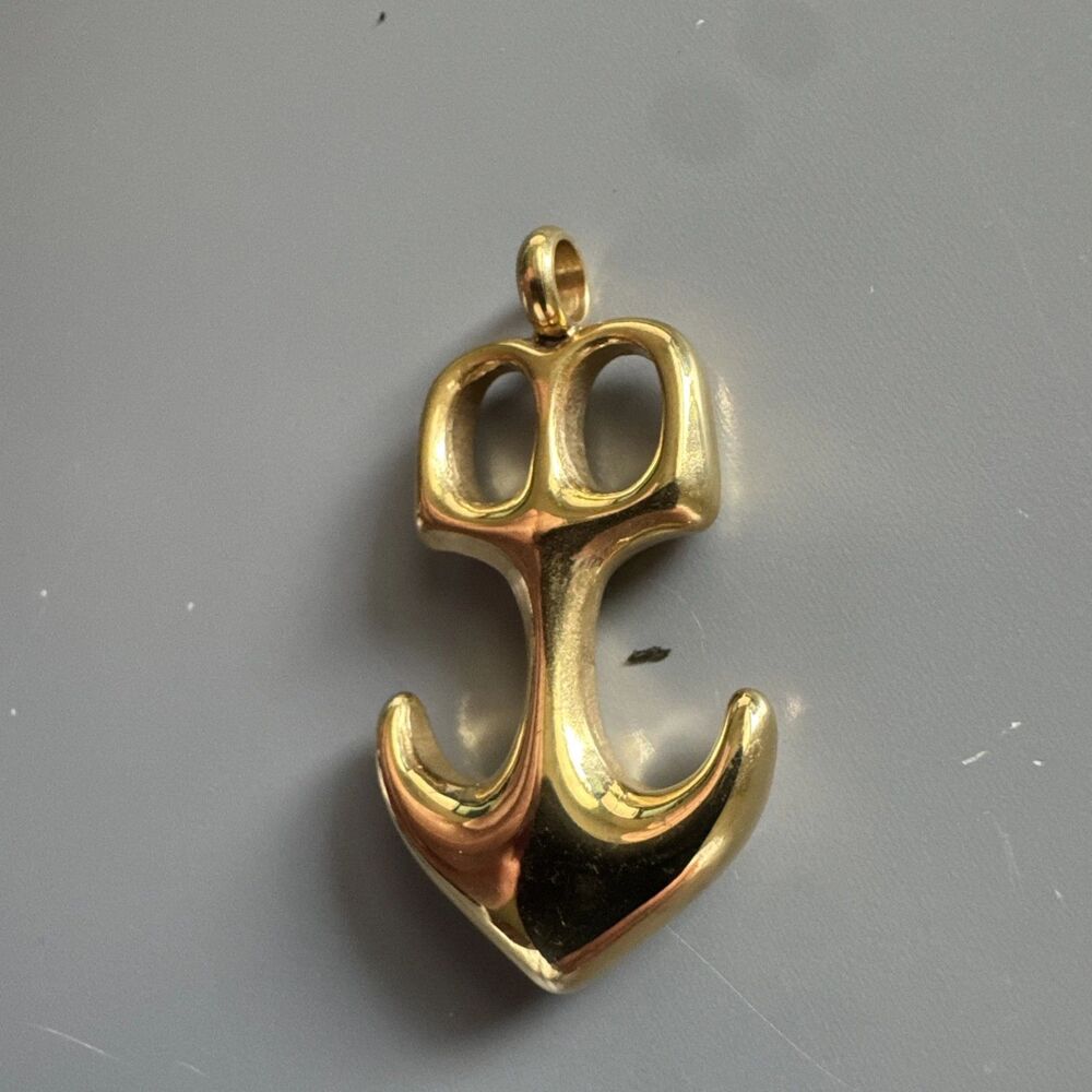 Yacht Boat Gold Pendant Only Stainless Steel Ocean Boaters Gift